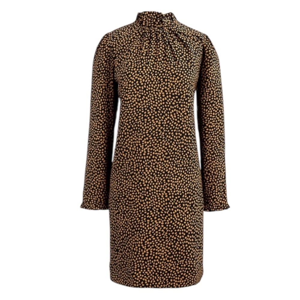 J.Crew Polka Dot High Neck Shift Dress